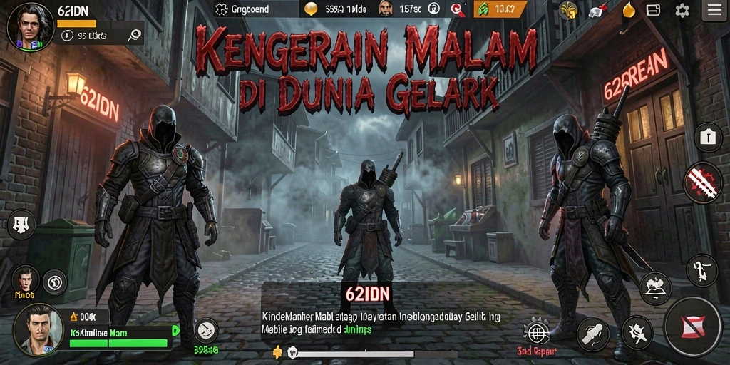 Screenshot yang menampilkan situasi menegangkan dalam game 62IDN.