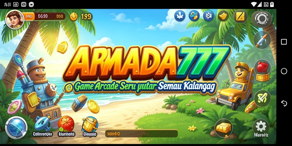 Screenshot gameplay ARMADA777 yang menampilkan aksi seru dan tantangan menarik.