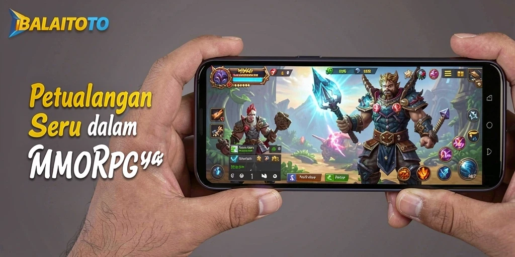 Screenshot BALAITOTO menampilkan pertarungan MMORPG yang seru dan mendebarkan.