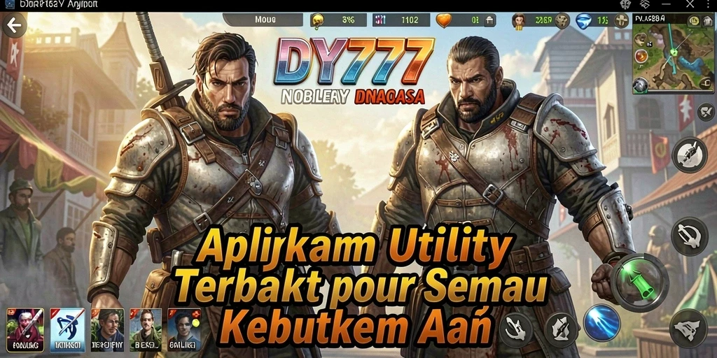Tampilan utama DY777 yang menarik dengan berbagai alat Utility.