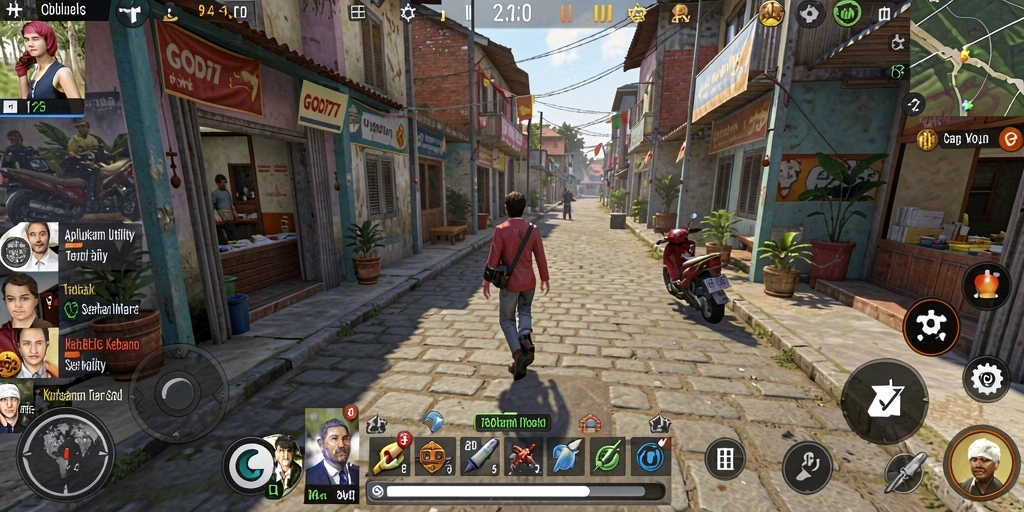 Tampilan antarmuka utama GOD77 dengan fitur utility yang berfungsi.