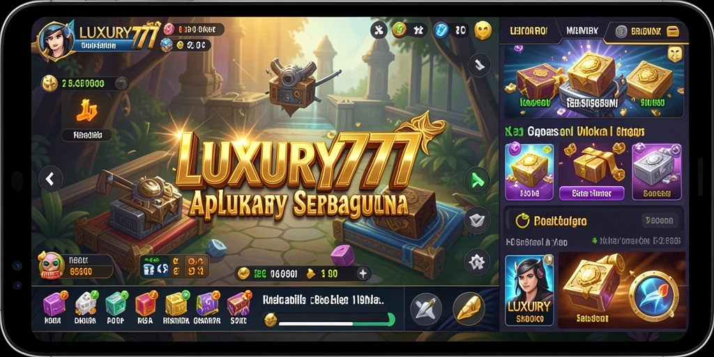 Tangkapan layar utama LUXURY777 dengan antarmuka Utility yang menarik.
