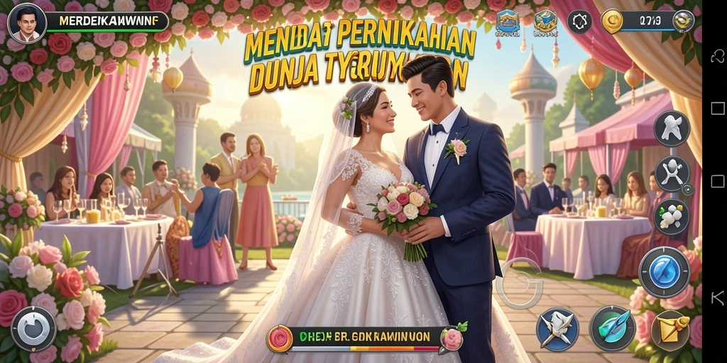Tampilan gameplay MERDEKAWIN yang menarik dan penuh warna.