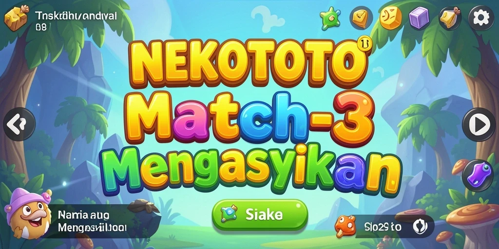 Tampilan gameplay NEKOTOTO yang seru dan penuh warna.