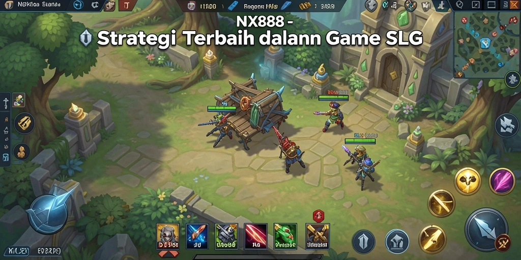 Tampilan gameplay strategis dalam NX888 yang mendebarkan.