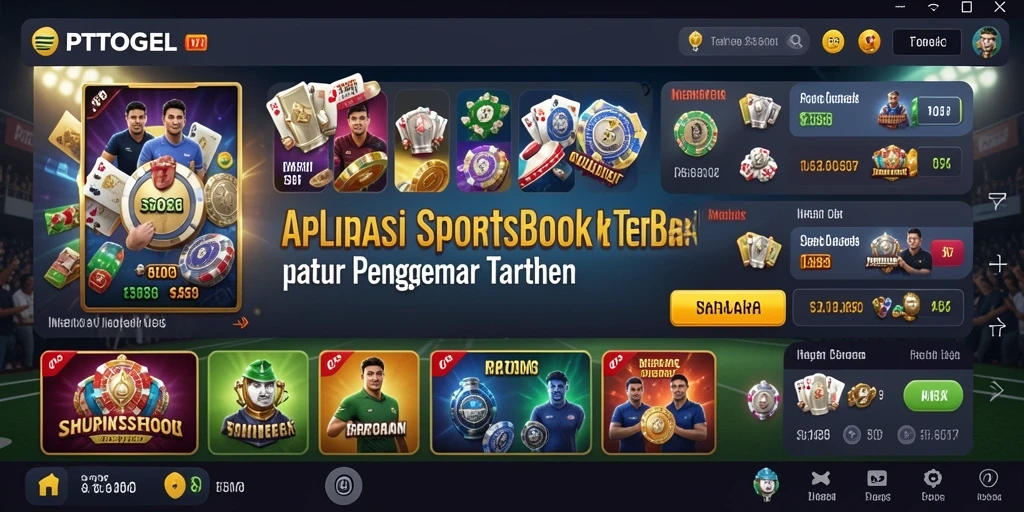 Tampilan utama PTTOGEL dengan berbagai pilihan taruhan olahraga.