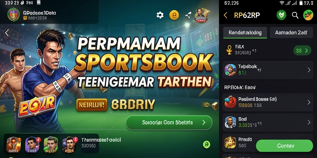 Tampilan antarmuka RP62RP yang menarik dan informatif untuk taruhan.