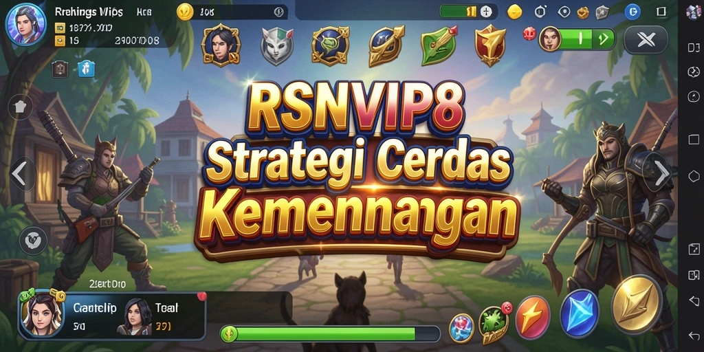 Screenshot gameplay RSNVIP8 yang menunjukkan pertempuran strategis yang intens.