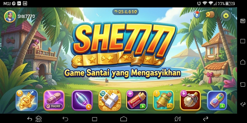 Screenshot gameplay SHE777 yang menampilkan keseruan permainan Casual.